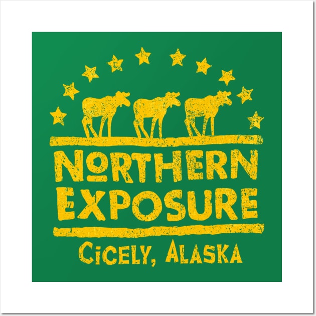 Northern Exposure, Cicely Alaska Wall Art by WestKnightTees